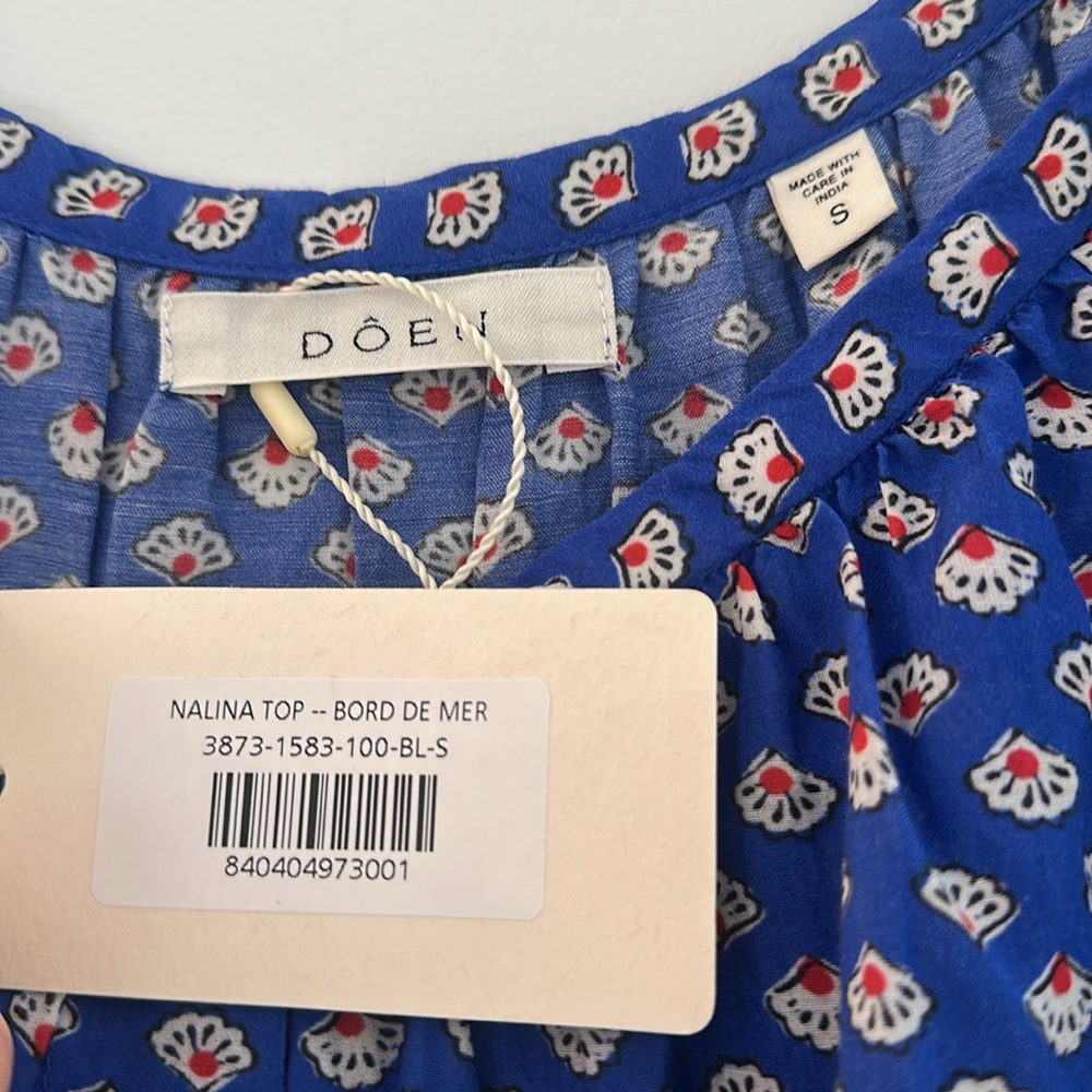 NWT Dôen Nalina Top in Bord de Mer - Picture 7 of 9